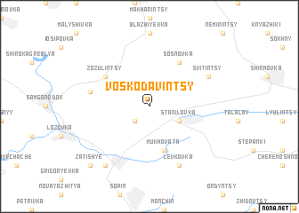 map of Voskodavintsy