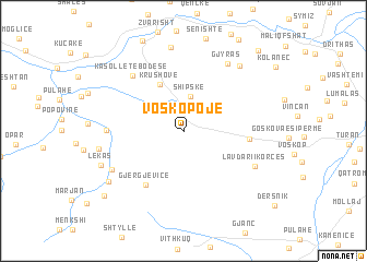 map of Voskopojë