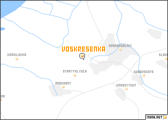 map of Voskresenka