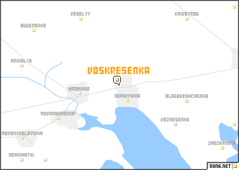 map of Voskresenka