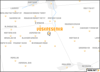 map of Voskresenka