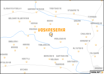 map of Voskresenka