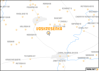 map of Voskresenka