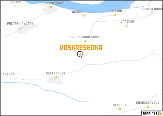 map of Voskresenka