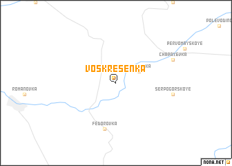 map of Voskresenka