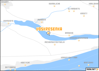 map of Voskresenka