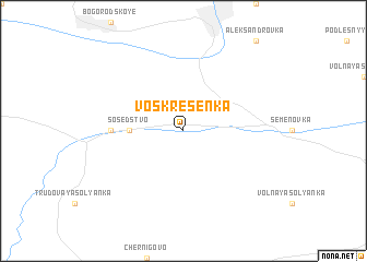 map of Voskresenka