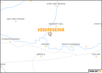 map of Voskresenka