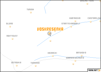 map of Voskresenka