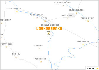 map of Voskresenka