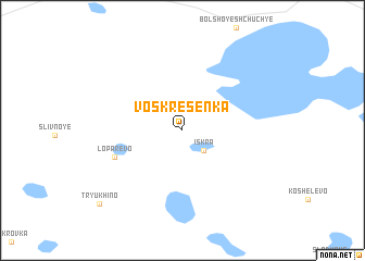 map of Voskresenka