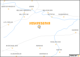 map of Voskresenka