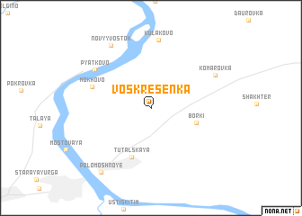 map of Voskresenka