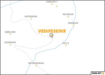 map of Voskresenka