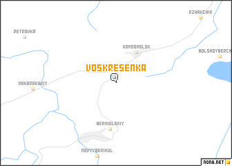 map of Voskresenka