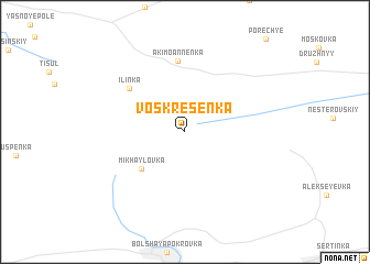 map of Voskresenka