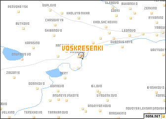 map of Voskresenki