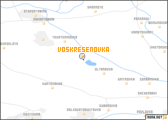 map of Voskresenovka