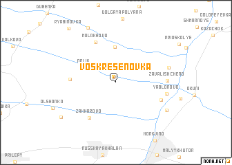 map of Voskresenovka