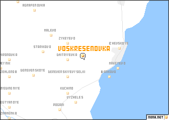 map of Voskresenovka