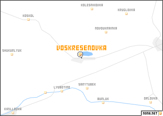 map of Voskresenovka