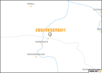 map of Voskresenskiy