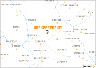 map of Voskresenskiy