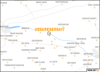 map of Voskresenskiy