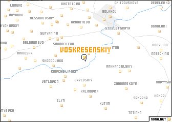 map of Voskresenskiy