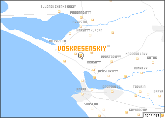 map of Voskresenskiy