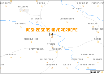 map of Voskresenskoye Pervoye