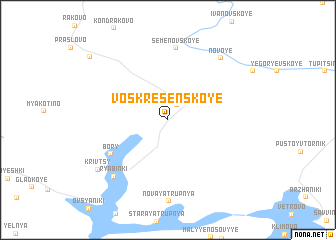 map of Voskresenskoye