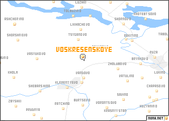 map of Voskresenskoye