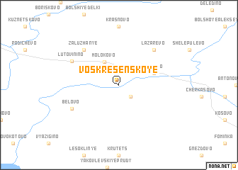 map of Voskresenskoye