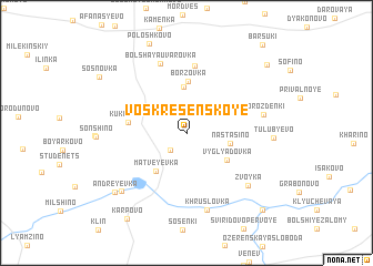 map of Voskresenskoye