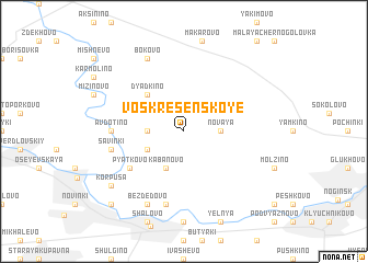 map of Voskresenskoye