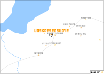 map of Voskresenskoye