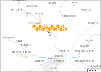 map of Voskresenskoye