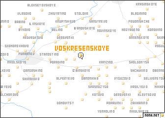 map of Voskresenskoye