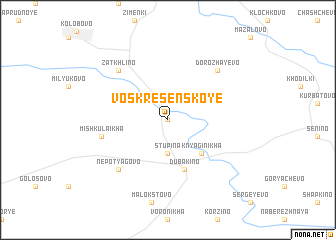 map of Voskresenskoye