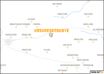 map of Voskresenskoye