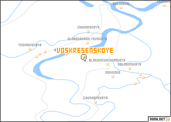 map of Voskresenskoye