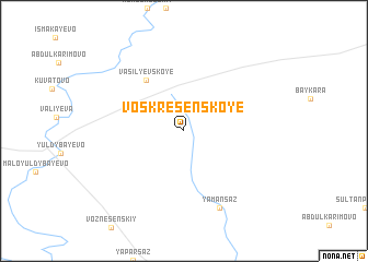 map of Voskresenskoye