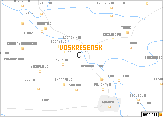 map of Voskresensk