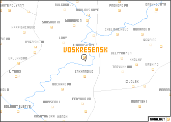 map of Voskresensk