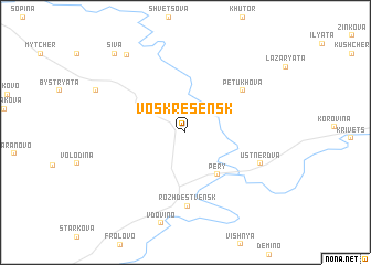 map of Voskresensk