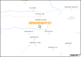 map of Voskresentsy