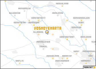 map of Vosʼmoye Marta
