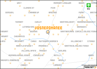 map of Vosne-Romanée