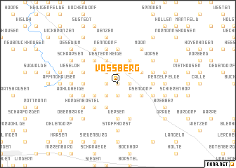 map of Voßberg